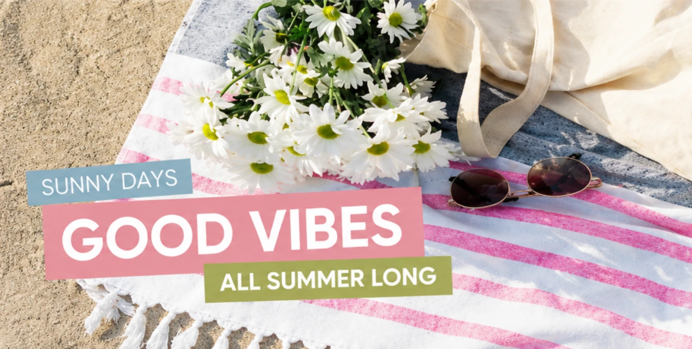 Sample post: Sunny days, good vibes all summer long